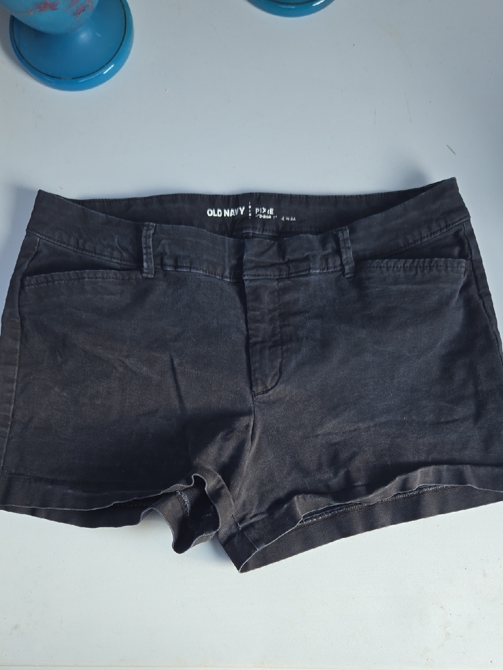 Pixie Black Chino Boyfriend Shorts